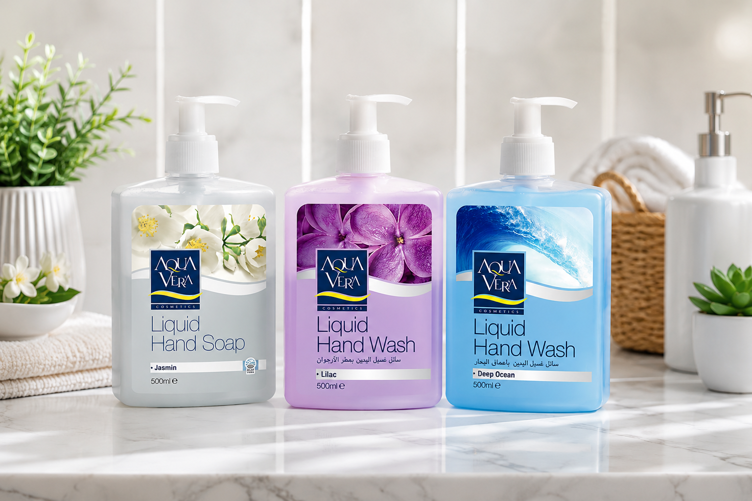 Sạch khuẩn, dưỡng ẩm da với nước rửa tay Aqua Vera